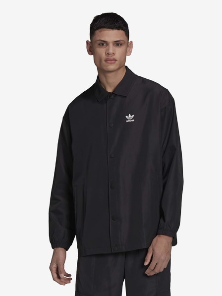 adidas Originals Schwarze adidas Originals Coach Jacket Leichte Herren-Hemdjacke