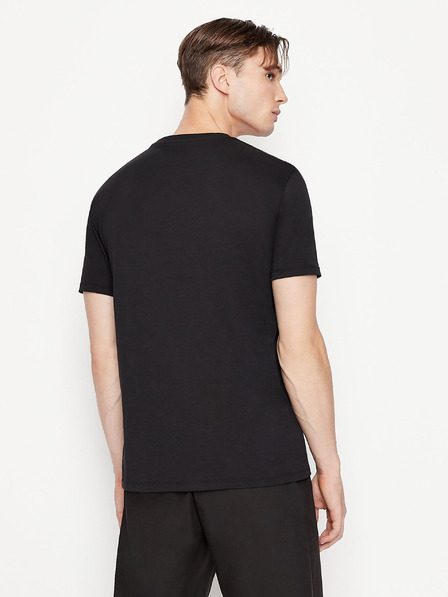 Armani Exchange Schwarzes Armani Exchange-T-Shirt für Herren