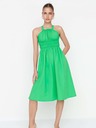 Trendyol Hellgrünes Riemchenkleid Trendyol