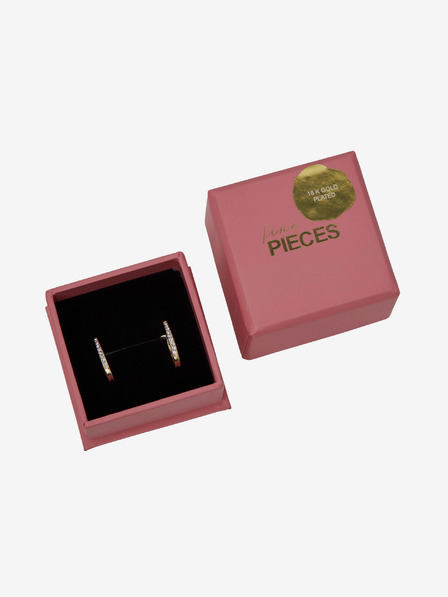 Pieces Goldfarbene Damen-Ohrringe Pieces Mulle