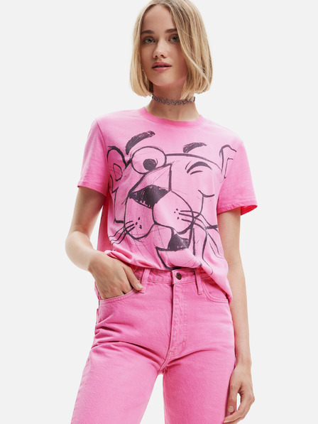 Desigual Pink Panther Smile T-Shirt