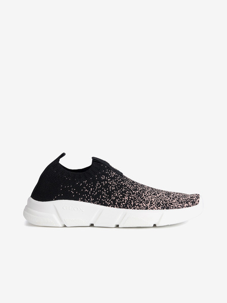 Geox Rosa und schwarze Mädchen-Sneakers Geox
