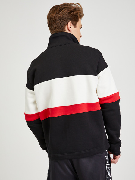 Diesel Cremefarbener und schwarzer Herren Hoodie Diesel