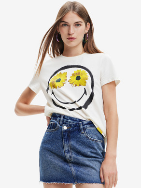 Desigual Margarita Smiley T-Shirt