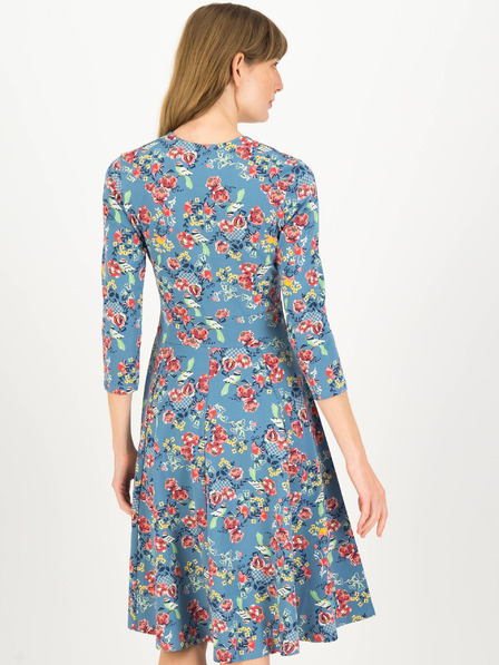 Blutsgeschwister Hellblaues geblümtes Kleid Blutsgeschwister