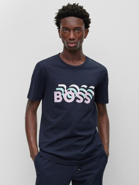 BOSS Dunkelblaues Hugo Boss Herren-T-Shirt