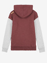 Picture Hellgrauer und burgunderroter Damen-Kapuzenpullover Bild