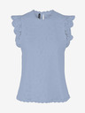 Pieces Hellblaues Spitzentop Pieces Olline