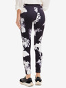 Desigual Weiße und schwarze gemusterte Damen-Leggings Desigual Agnes