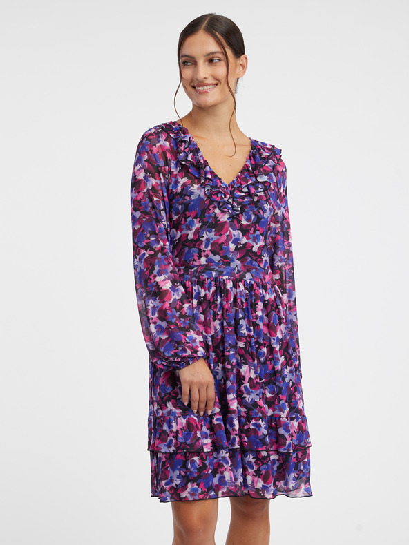 Orsay Lila Damen Blumenkleid ORSAY