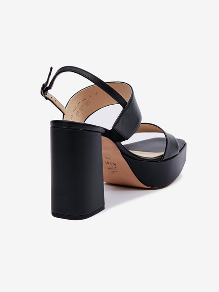 Högl Schwarze Damen Ledersandalen mit Absatz Högl Cindy