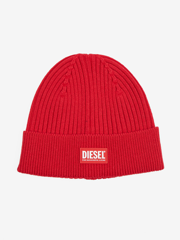 Diesel Rote Unisex-Wollmütze Diesel