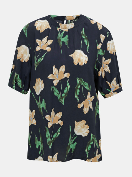 Vero Moda Dunkelblaue geblümte Bluse VERO MODA Betty