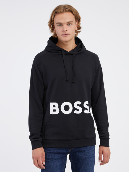BOSS Schwarzer Herren-Kapuzenpullover BOSS