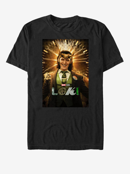 ZOOT.Fan Marvel Loki Smile Poster T-Shirt