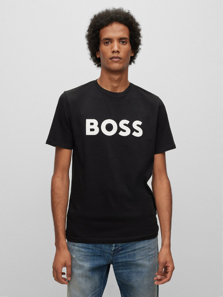 BOSS Schwarzes Herren-T-Shirt Hugo Boss