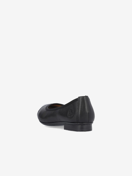 Rieker Schwarze Damen Ballerinas aus Leder Rieker
