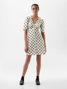 GAP Minikleid aus Leinen mit Punkten GAP