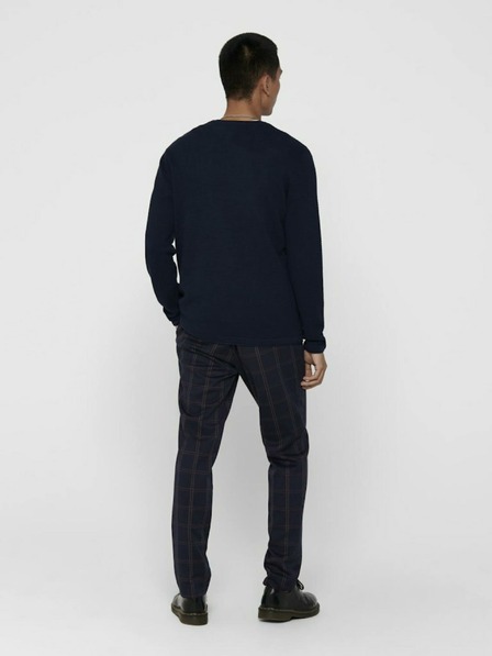 ONLY & SONS Dunkelblauer Herren-Basispullover ONLY & SONS Panter