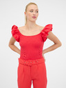 Orsay Rotes Damen-Kurzarm-T-Shirt ORSAY