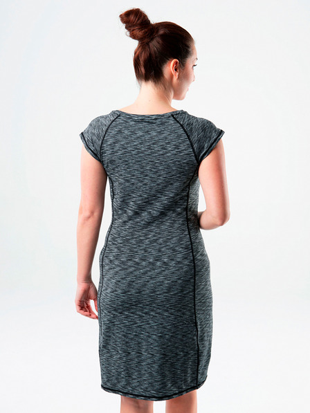 Loap Grau gestreiftes Kleid LOAP