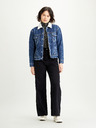 Levi's® Blaue Levi's® Damen-Jeansjacke mit Kunstfell