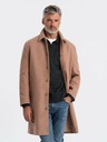 Ombre Clothing Men's Single-Breasted Coat with Collar and Undercoat Ombre Clothing