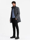 Ombre Clothing Herren-Wintermantel in Melange mit Steppfutter Ombre Clothing V1 OM-COWC-0116