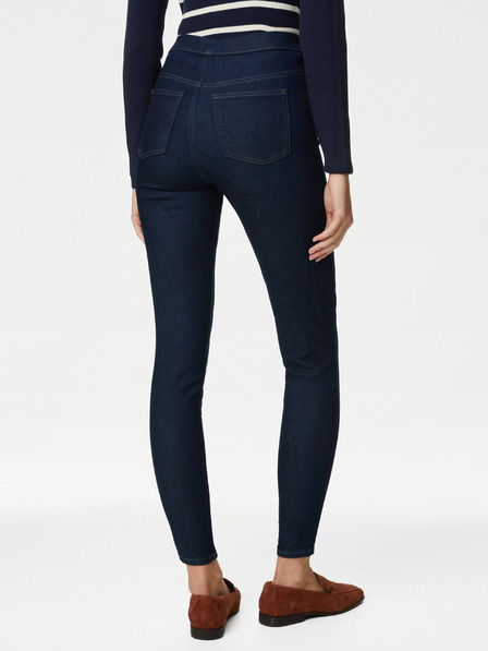 Marks & Spencer Marks & Spencer Dunkelblaue Damen Jeggings mit hoher Taille