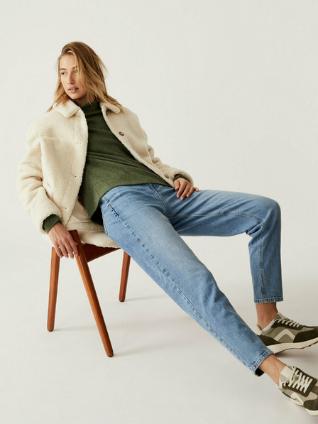 Marks & Spencer Blaue Damenjeans mit hoher Taille in Mom Fit von Marks & Spencer