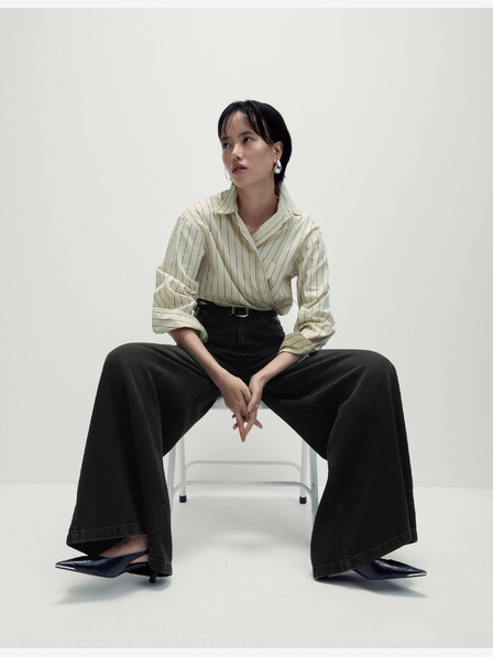 Marks & Spencer Jeans mit weitem Bein aus Lyocell™-Gemisch Marks & Spencer schwarz