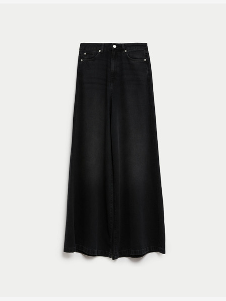 Marks & Spencer Jeans mit weitem Bein aus Lyocell™-Gemisch Marks & Spencer schwarz